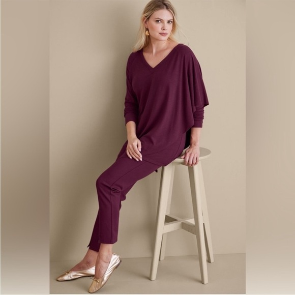 Soft Surroundings Madeline Tunic Asymmetrical Top Medium - Picture 2 of 13